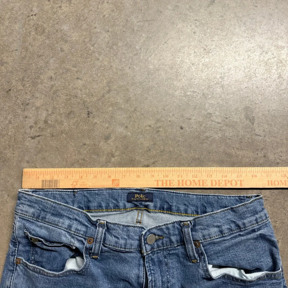 Polo Ralph Lauren Mens Medium Wash Straight Leg Denim Jeans Blue‎ 34x30